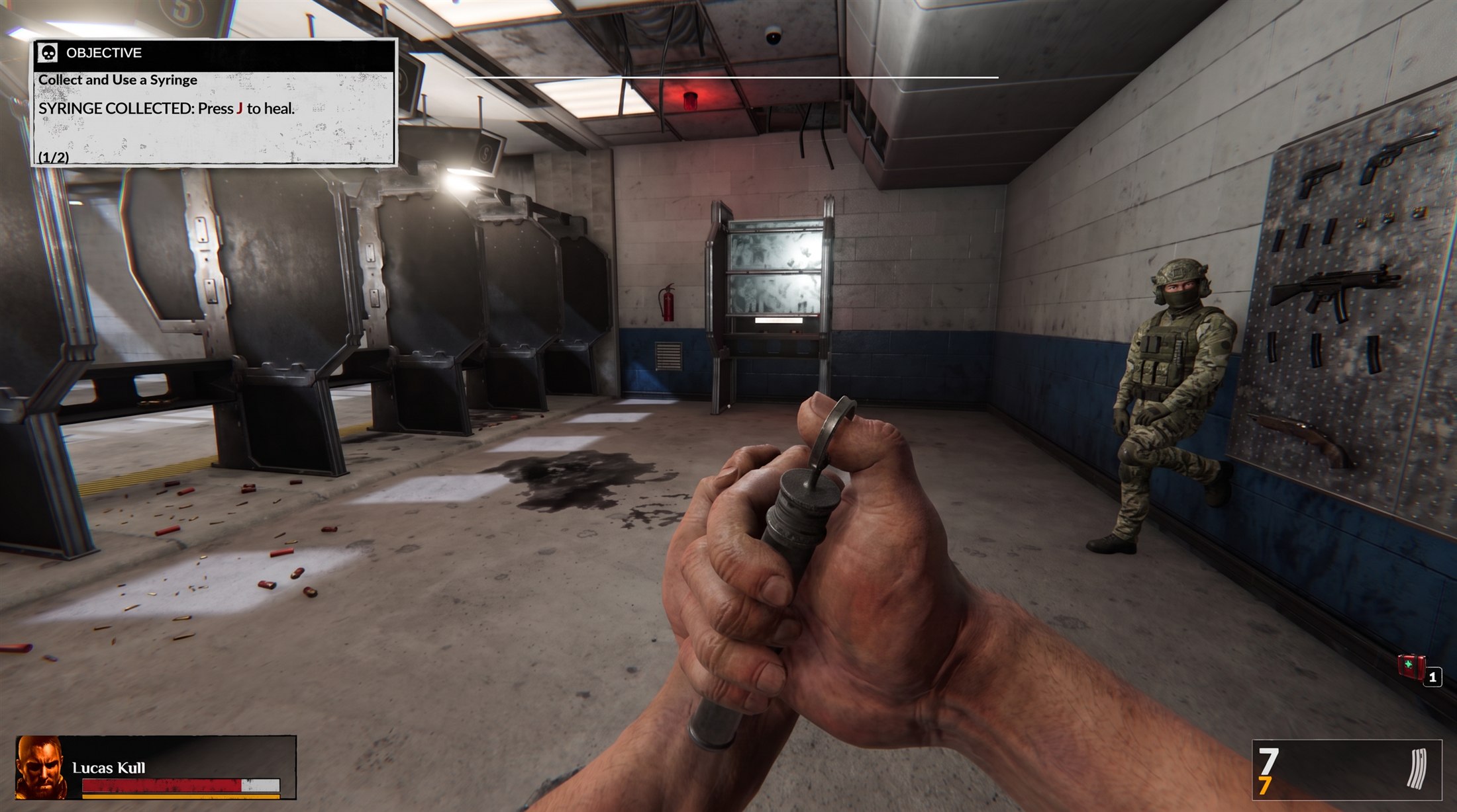 Road from Horno close-quarters grenade gameplay against a MARKA soldier